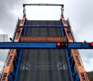 Fremont Bridge with Jean Sherrard.April 8 2017