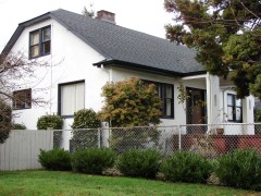 The Theusen house at 7727 38th Ave NE, built 1924, was home to their Lily of the Valley garden business.