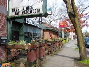 The Wells Fargo bank at the corner of NE 86th Street is the former site of Bud Gagnon's Wedgewood Pharmacy.