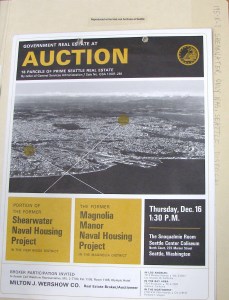 Government Real Estate Auction brochure of December 1965.National Archives of Seattle