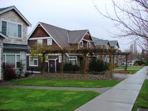 Homes now sit on the former playground site of Maple Leaf School along NE 100th Street.