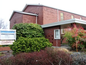Wedgwood Presbyterian Church moved to 8008 35th Ave NE in 1948 and built this building. The church was planted by First Presbyterian (downtown) whose workers came out to northeast Seattle to conduct Sunday schools. Morningside Presbyterian started before 1915 and met first on 92nd, then on the corner of NE 95th & 35th before its move to the corner of NE 80th Street..