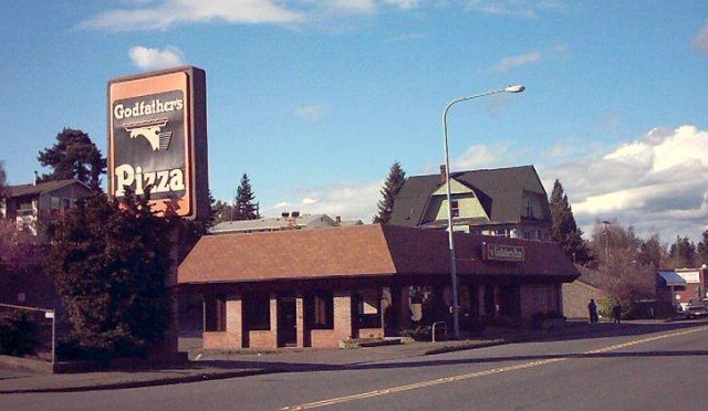 Godfathers Pizza at 7307 35th Ave NE.closed 2003
