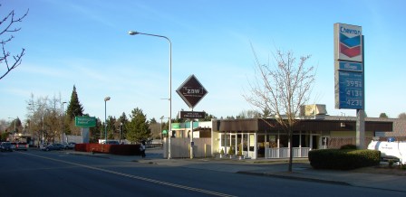 The Zaw Pizza building at 7320 35th Ave NE was built for Dairy Queen in 1964. Originally there were gas stations on both sides of the building. 