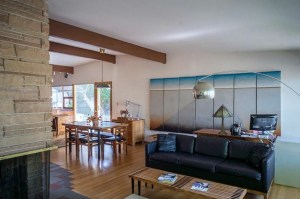 The house at 2803 NE 82nd Street in Wedgwood Number 3 was designed by Paul Hayden Kirk in 1954.  Located on a corner at the entrance to the new plat, the house was the model for the development in Pacific Northwest Modern styles.