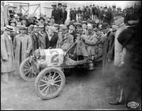 Ford Model T car which won the transcontinental race from New York to Seattle in 1909