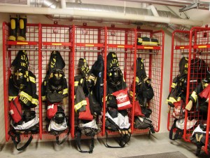 Fire Station 40 gear and equipment.