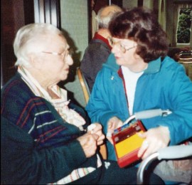 In the beginning years of writing about neighborhood history Valarie interviewed elderly residents, often referred by Dorothy Brancato.