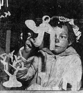 Halloween windows in Wedgwood in 1958