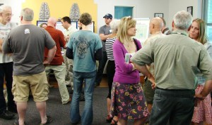 At a well-attended info session on May 13, 2014, Meadowbrook residents asked questions about the upcoming Confluence work.