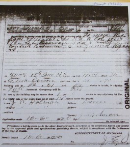 House-moving permit of 1920