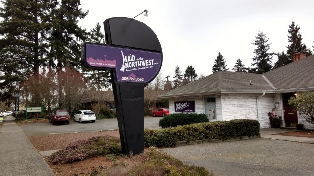 Maid in the Northwest sign.December 17 2016