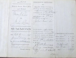 Ross divorce case summons