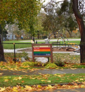 Ross Park, the former site of the old Ross School, is on 3rd ave NW at NW 44th Street in western Fremont.