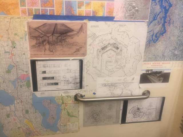 Growler Guys architectural display downstairs