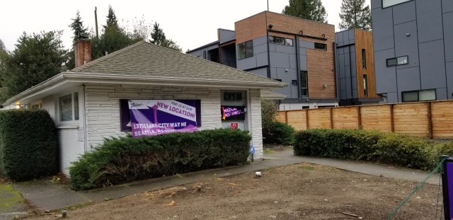 Maid in the Northwest with adjacent new townhouses.January 19 2018