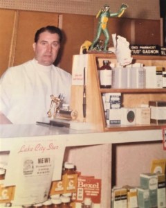 Wedgewood Pharmacy Bud Gagnon in 1960.courtesy of Rochelle Detert