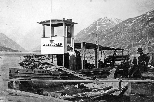 Goddard steamship in Yukon.courtesy of Goddard family